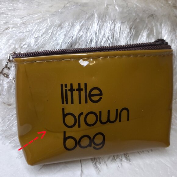 Bloomingdale's Exclusive Little Brown Bag Key Pouch Petite Zip Case - Picture 6 of 7